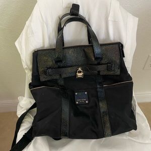 Henri Bendel petrol jetsetter Backpack